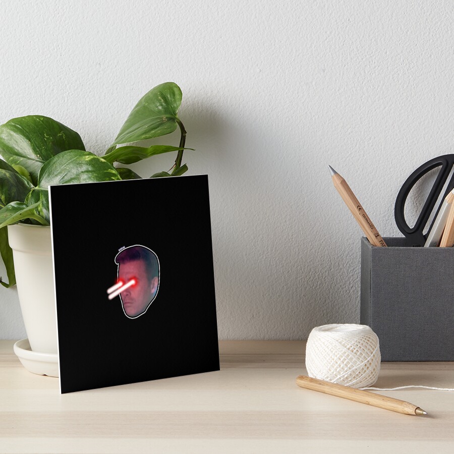 "Team 86th Laser Eye Osh Twitch Emote" Art Board Print for Sale by 86thFloor Redbubble