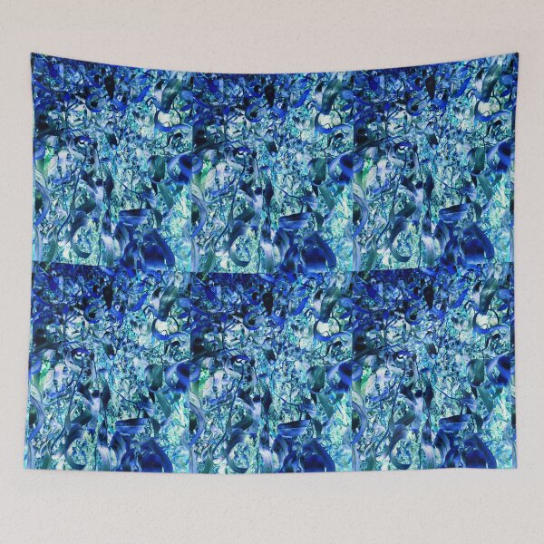 Item preview, Blue curly willow abstract designed and sold by paulboizot.