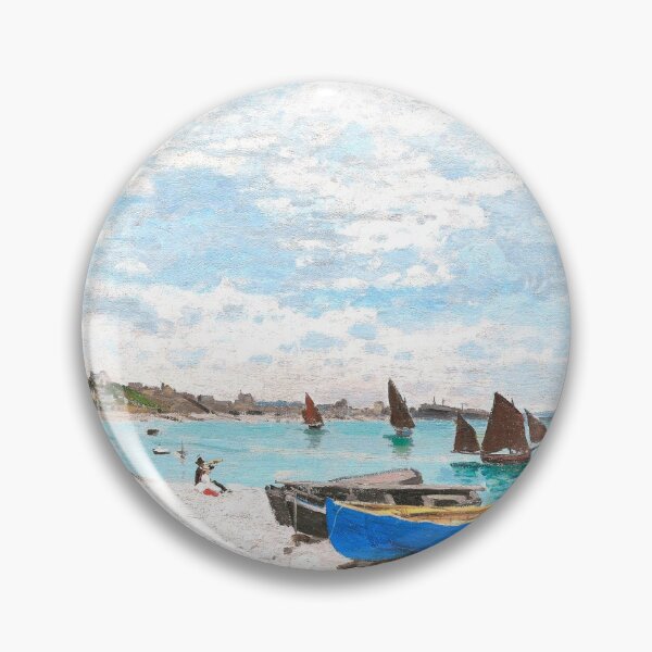 Item preview, monet beach painting designed and sold by SFTStudio.