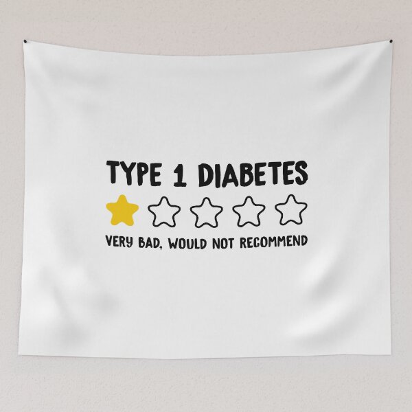 Item preview, Diabetes tipo 1 Muy mala No lo recomendaría - Funny Diabetes Awareness designed and sold by T-shirt For You.