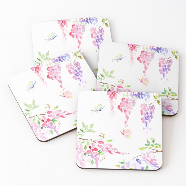 Item preview, Blooming wisteria print designed and sold by BeeTartprints.