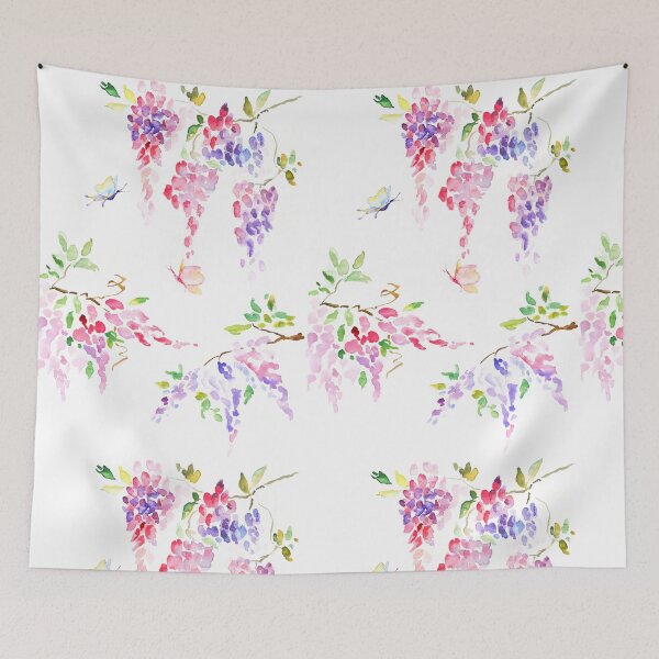 Item preview, Blooming wisteria print designed and sold by BeeTartprints.