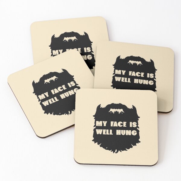 Item preview, Funny Gift Ideas For Him - WELL HUNG Bearded Man designed and sold by Sugar-Magnolia.