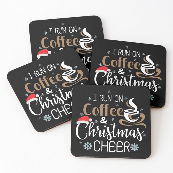 Item preview, I Run On Coffee and Christmas Cheer Shirt designed and sold by lightseeker14.