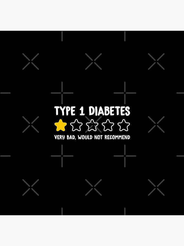 Disover Type 1 Diabetes Very Bad Would Not Recommend - Funny Diabetes Awareness Pin Button