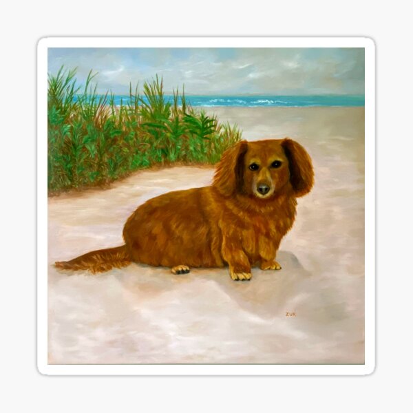 Item preview, Long Haired Daschound designed and sold by KarenZuk.
