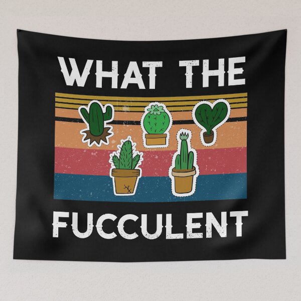 Item preview, What The Fucculent Cactus Succulents Gardening Retro Vintage designed and sold by MADINKSHOP.