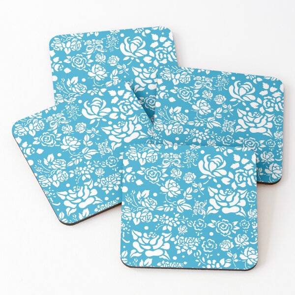 Item preview, Sky Blue Flowers Pattern  designed and sold by feether-store.