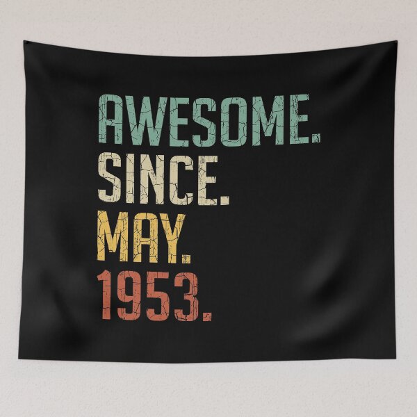 Item preview, Awesome Since May 1953 68th Birthday Gift 68 Years Old Vintage May 1953 designed and sold by Takatv.