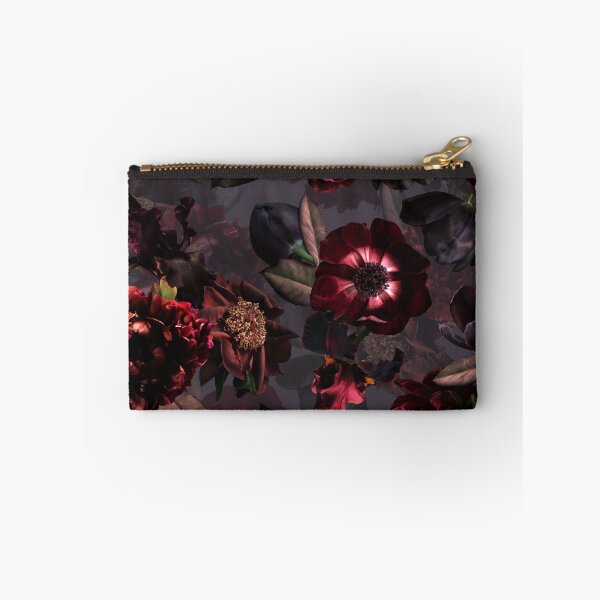 Item preview, Dark Purple Gray Midnight Roses Botanical Night Garden Nightgarden designed and sold by UtArt.