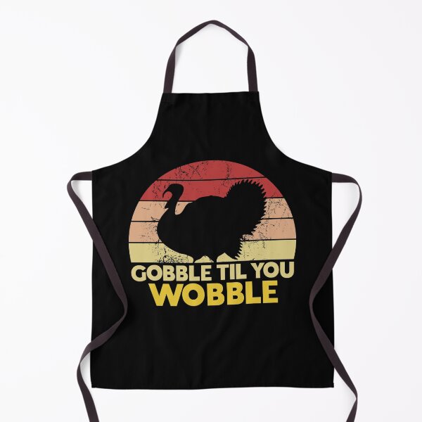 Item preview, Gobble Til You Wobble Funny Thanksgiving Pun designed and sold by juvajay.