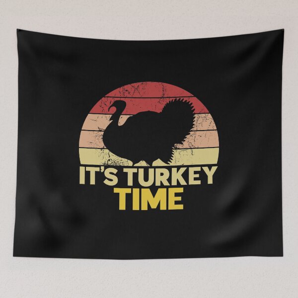 Item preview, It's Turkey Time Funny Thanksgiving Pun designed and sold by juvajay.