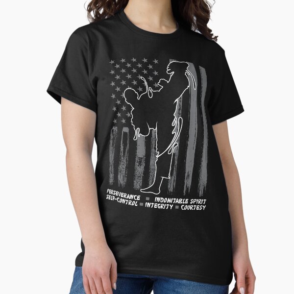 Artikel-Vorschau von Coole amerikanische Flagge stolzes Taekwondo Kampfkunstgeschenk, designt und verkauft von shirti.