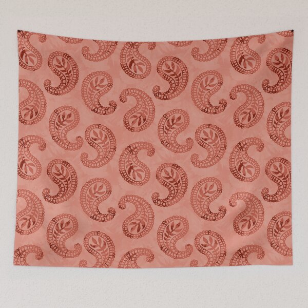 Item preview, Textured Paisley - Coral designed and sold by Olooriel.