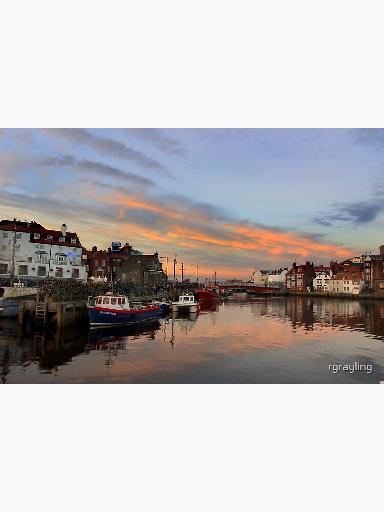 Whitby Harbour at Sunset by rgrayling