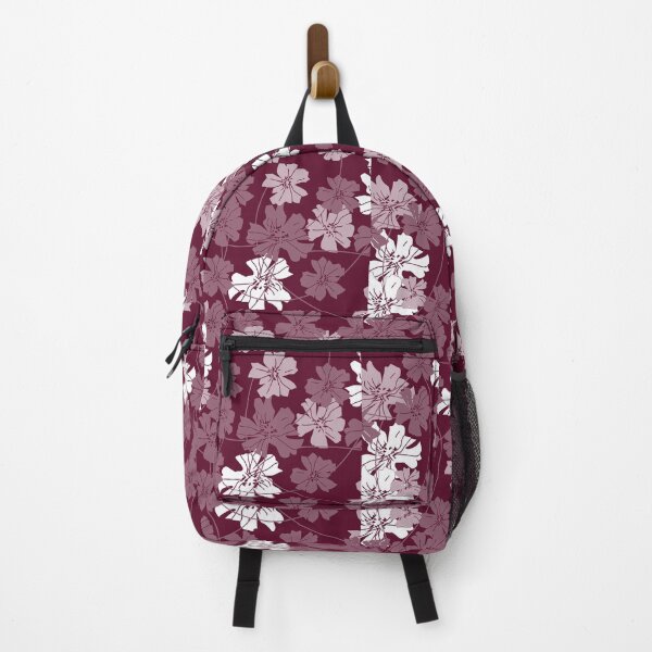 Vista previa del artículo con la obra «Flores y zarcillos - blanco - rojo oscuro», diseñado y vendido por kobyakov.