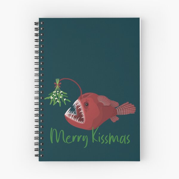 Item preview, Merry kissmas anglerfish under the mistletoe designed and sold by Tefra.