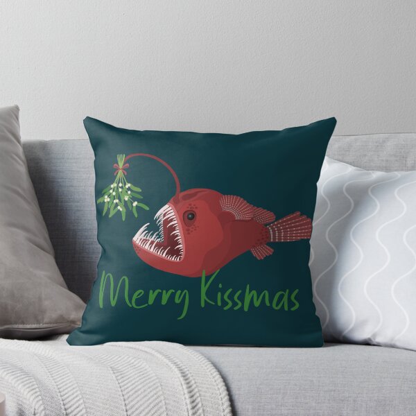 Item preview, Merry kissmas anglerfish under the mistletoe designed and sold by Tefra.