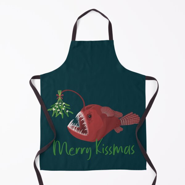 Item preview, Merry kissmas anglerfish under the mistletoe designed and sold by Tefra.