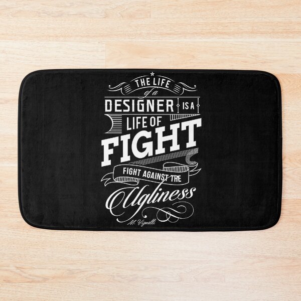 Item preview, The Life of a Designer is a Life of Fight Against the Ugliness - inspirational quotations designed and sold by randomorder.