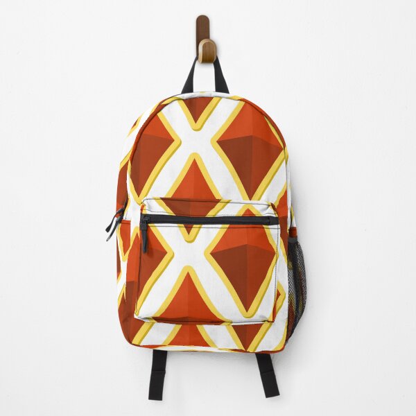 Item preview, Preppy Retro 1980s Copper Yellow Brown White Argyle  designed and sold by IamTrending.