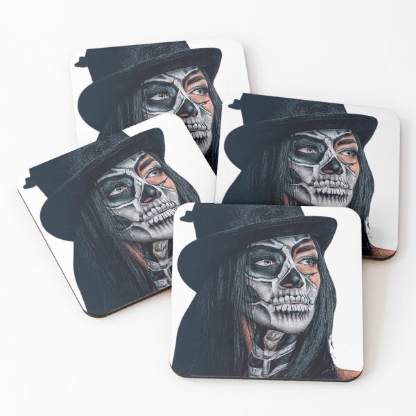 Item preview, Halloween makeup t-shirt designed and sold by guepard1.