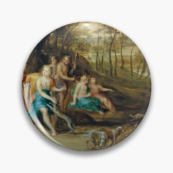 Item preview, Forest scene with dogs and people - frans wouters designed and sold by Vintage Designs +.