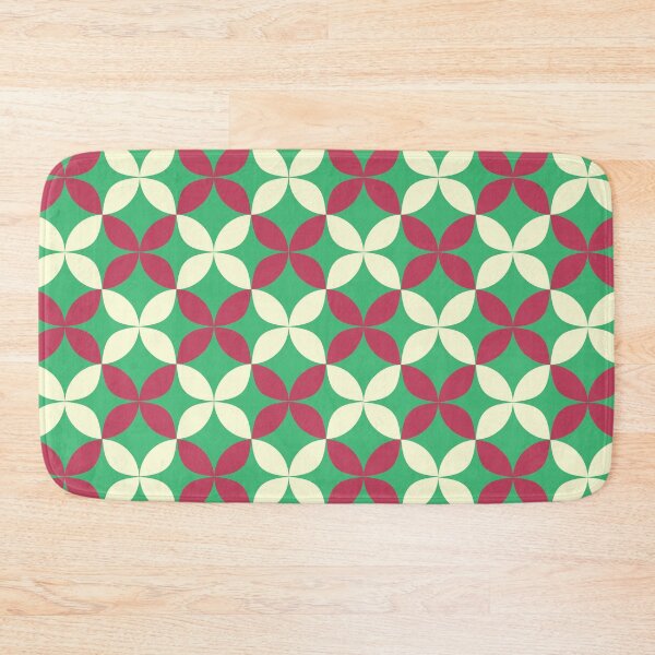 Item preview, Preppy Red Green Abstract Christmas Floral Pattern designed and sold by IamTrending.