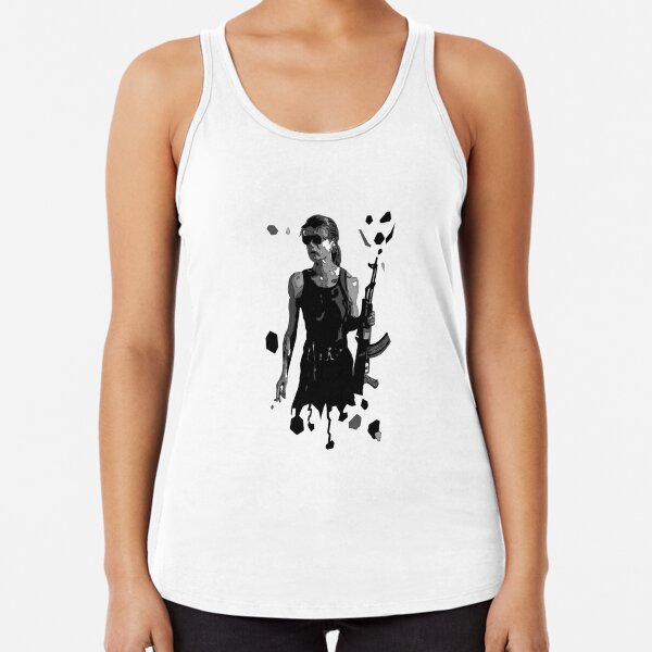 The black tank top worn by Sarah Connor (Linda Hamilton) in the