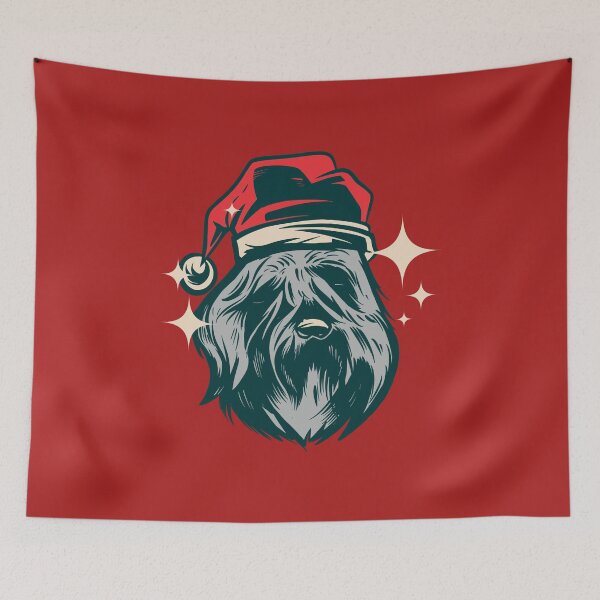 Item preview, Bouvier des Flandres dog Santa Claus designed and sold by DerSenat.
