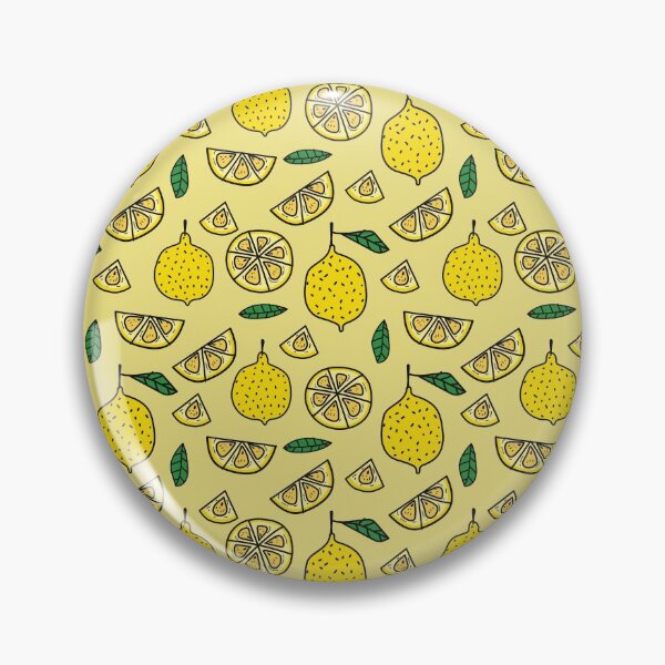 Item preview, Adorable Yellow Lemon Pattern - yellow background designed and sold by siddeshpansare.