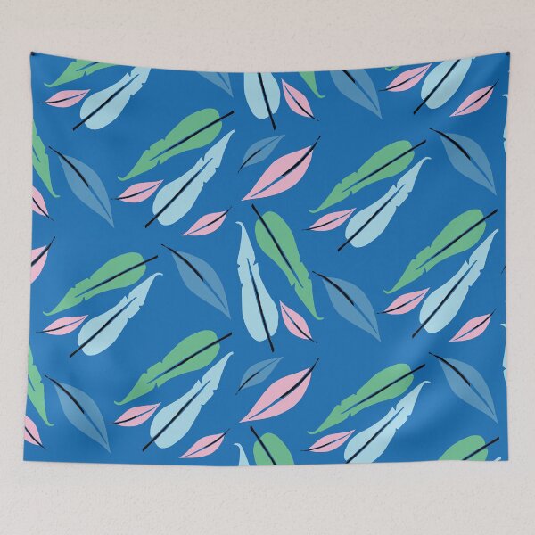Item preview, feather blue background designed and sold by susycosta.