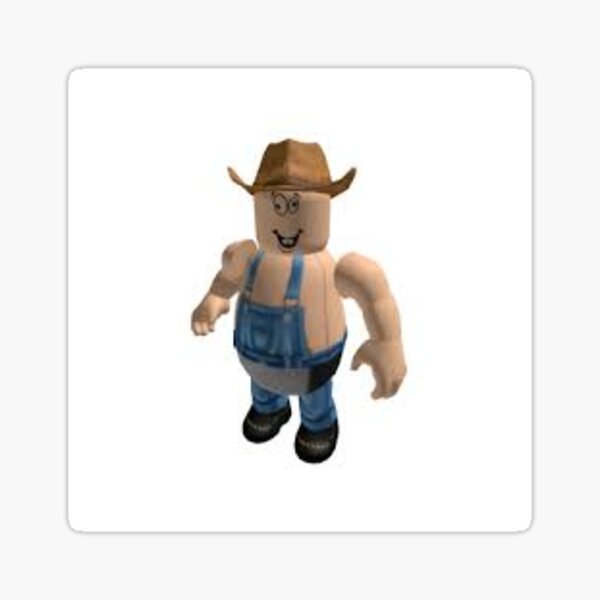 Roblox Kids Stickers Redbubble - details about plush toy classic roblox noob plushie with removable roblox hat ships from us