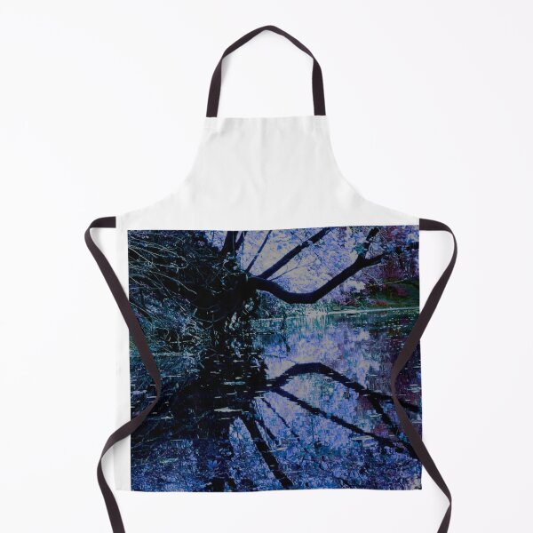 Item preview, Fantasy Nature Scene with Blue and Purple Artistic Foilage Reflecting in the Water designed and sold by Zen Goat.