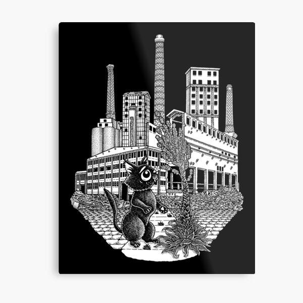 Old Factory Metal Print