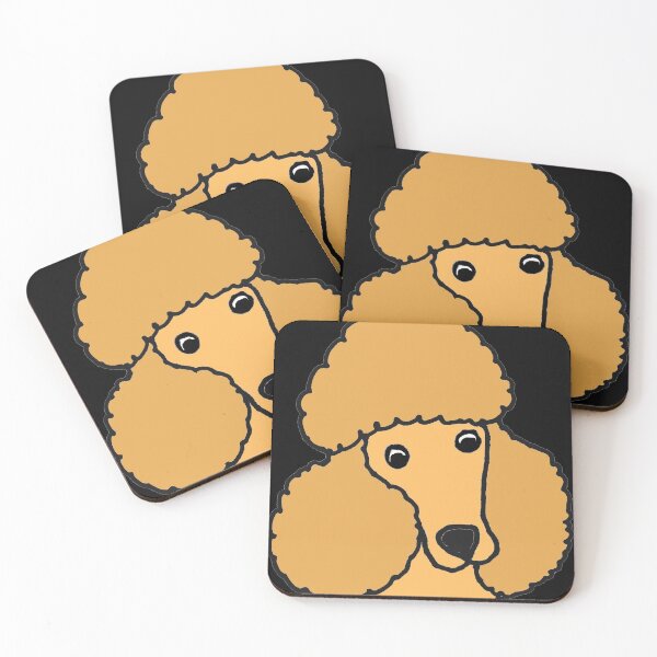Item preview, Funny Apricot Miniature Poodle Dog Face designed and sold by Nature's Fancy.