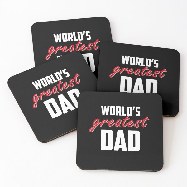 Item preview, World's Greatest Dad White Red designed and sold by strous.
