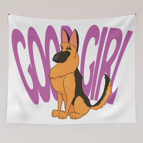Item preview, Good Girl Shepherd designed and sold by JuliaKerczaArt.