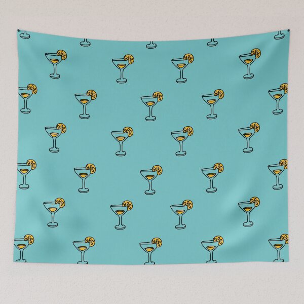 Item preview, Adorable Lemonade Pattern - blue background designed and sold by siddeshpansare.