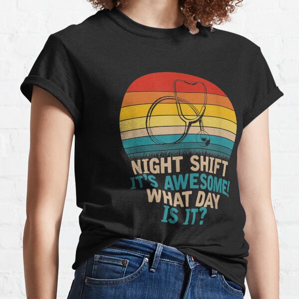 Night Shift Nurse Comfort Colors Shirt Funny STNA Night Shift 