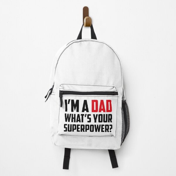 Item preview, I'm a Dad What's Your Superpower Black Red designed and sold by strous.