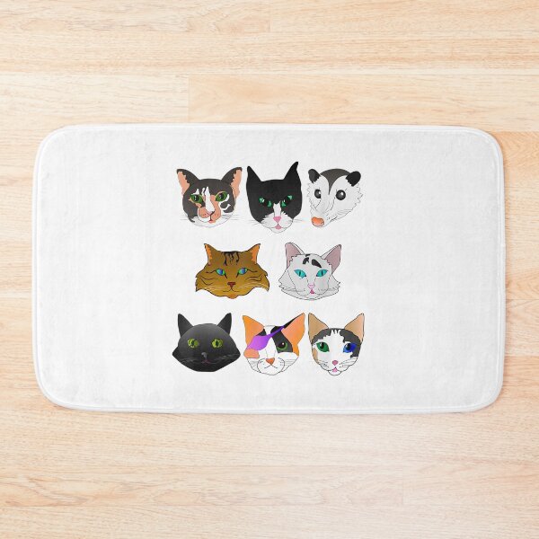 Item preview, Many Cats and Their Friend Opossum designed and sold by JanelAmico.