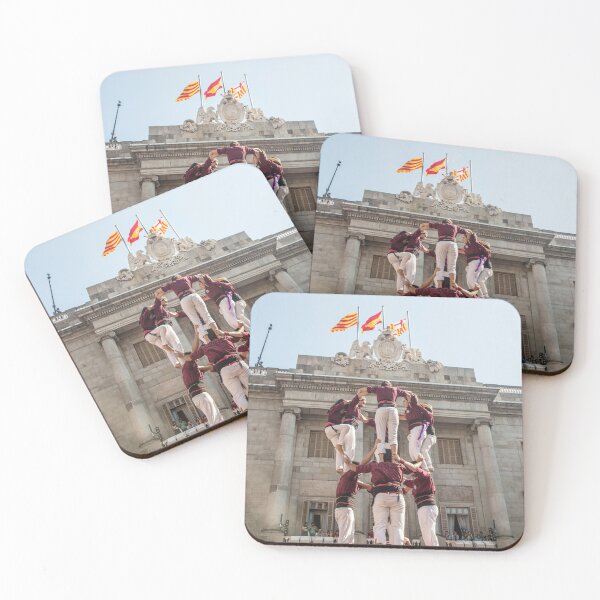 Item preview, Castellers en las fiestas de La Merce en la Plaza de Sant Jaume, Barcelona designed and sold by lobro.