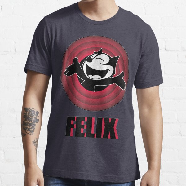 Felix The Cartoon | Cat Arms Outstretched Red Vintage Retro Essential T-Shirt