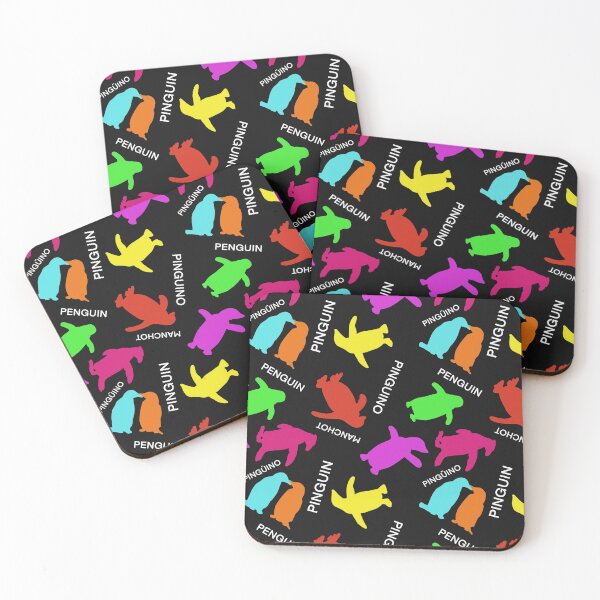Item preview, Pingüinos de neón designed and sold by Hobbitrosie.