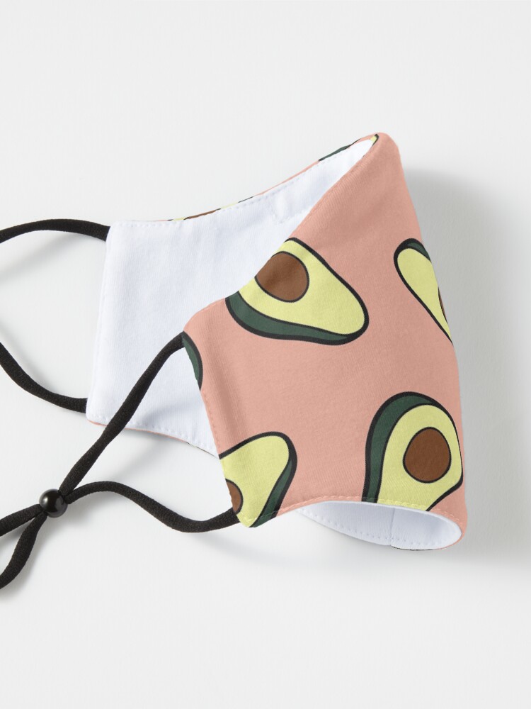 Alternate view of Avocado Pattern in Pink Mask