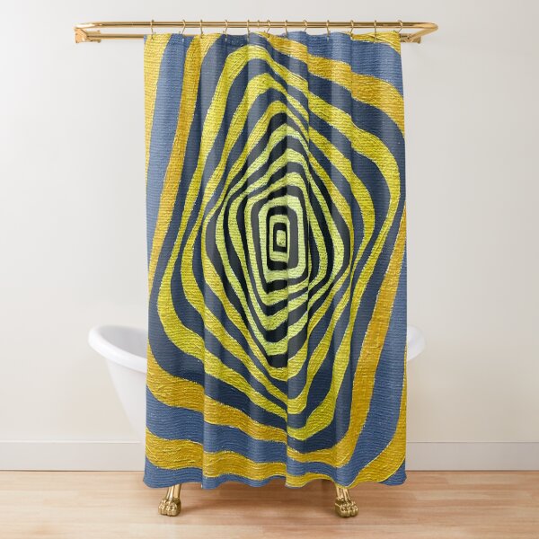 drunken squares 3 Shower Curtain