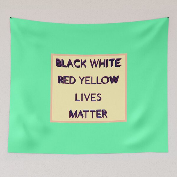 Item preview, Black White Red Yellow lives matter 002 designed and sold by ITALY-Roselli-.