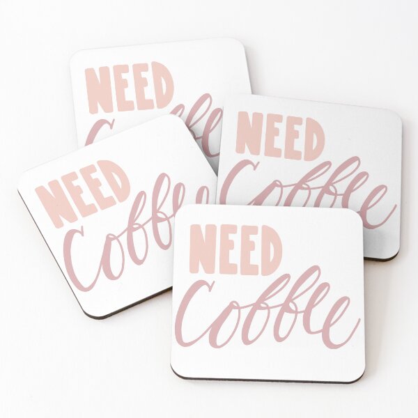 Item preview, Need coffee pink hand lettering designed and sold by sheyenneday.
