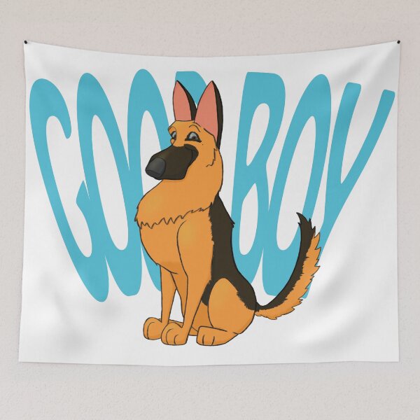 Item preview, Good Boy Shepherd designed and sold by JuliaKerczaArt.